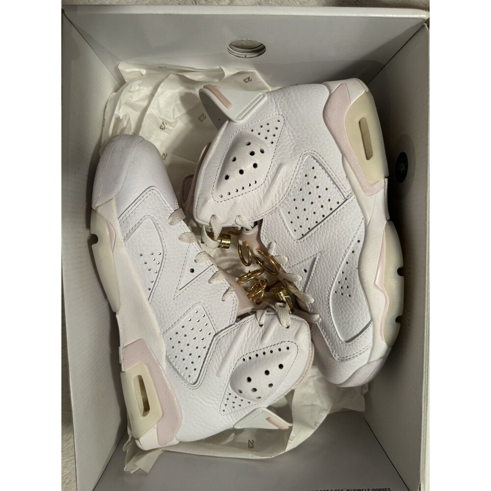 Jordan Air Jordan 6 Retro Gold Hoops Women’s High-Top Sneakers DH9696-100